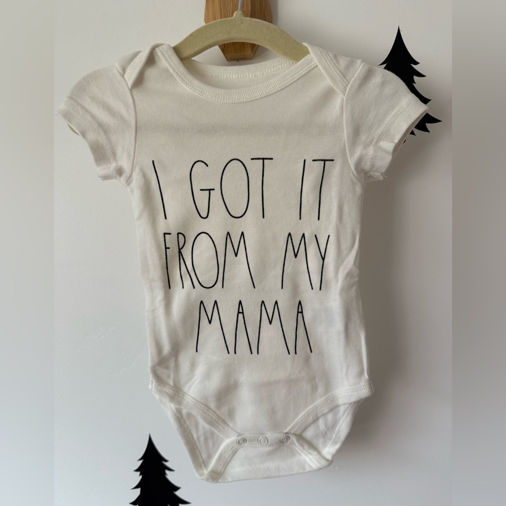 Rae Dunn Natural Baby Bodysuit - 'I Got It From My Mama'